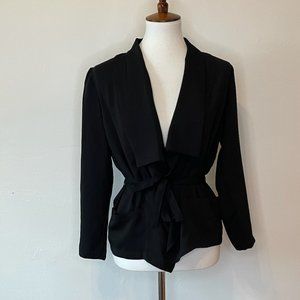 H&M Tie Front Jacket - Size 4 - Black